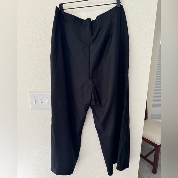 Wide Leg Black Cider Slacks - Picture 2 of 3